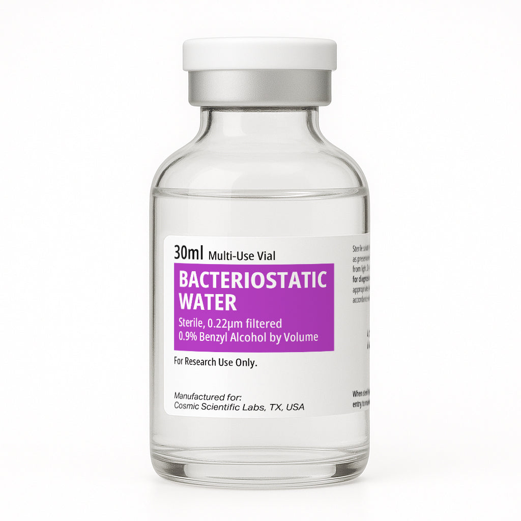 Buy Bacteriostatic Water - 30ml, Glass | Sterile | Non-Pyrogenic | Lot-Tracked Buy Bacteriostatic Water - 30ml, Glass | Sterile | Non-Pyrogenic | Lot-Tracked