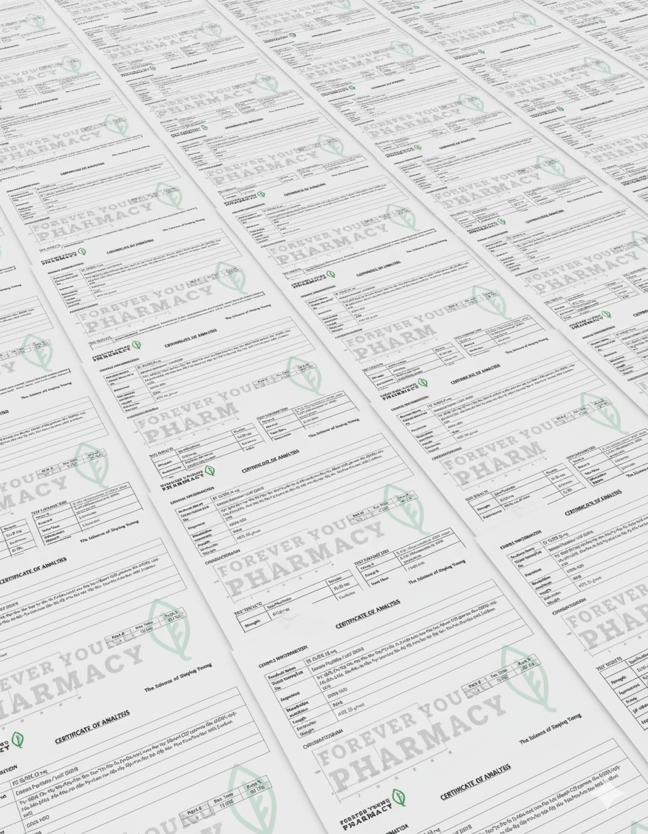 Certificate of Analysis Documentation