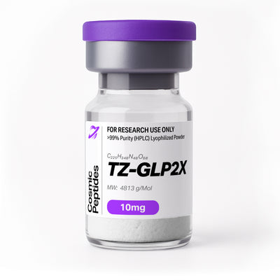 tz-glp2x - 99.7% purity research peptide with COA
