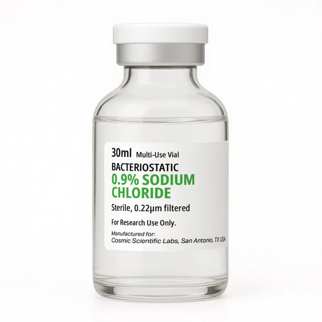 Bacteriostatic Saline - 30ml - premium quality with third-party COA included